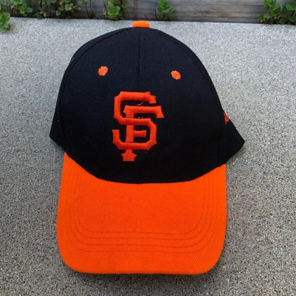 San Francisco Giants Baseball Hat Men's Black Orange Adjustable Cap